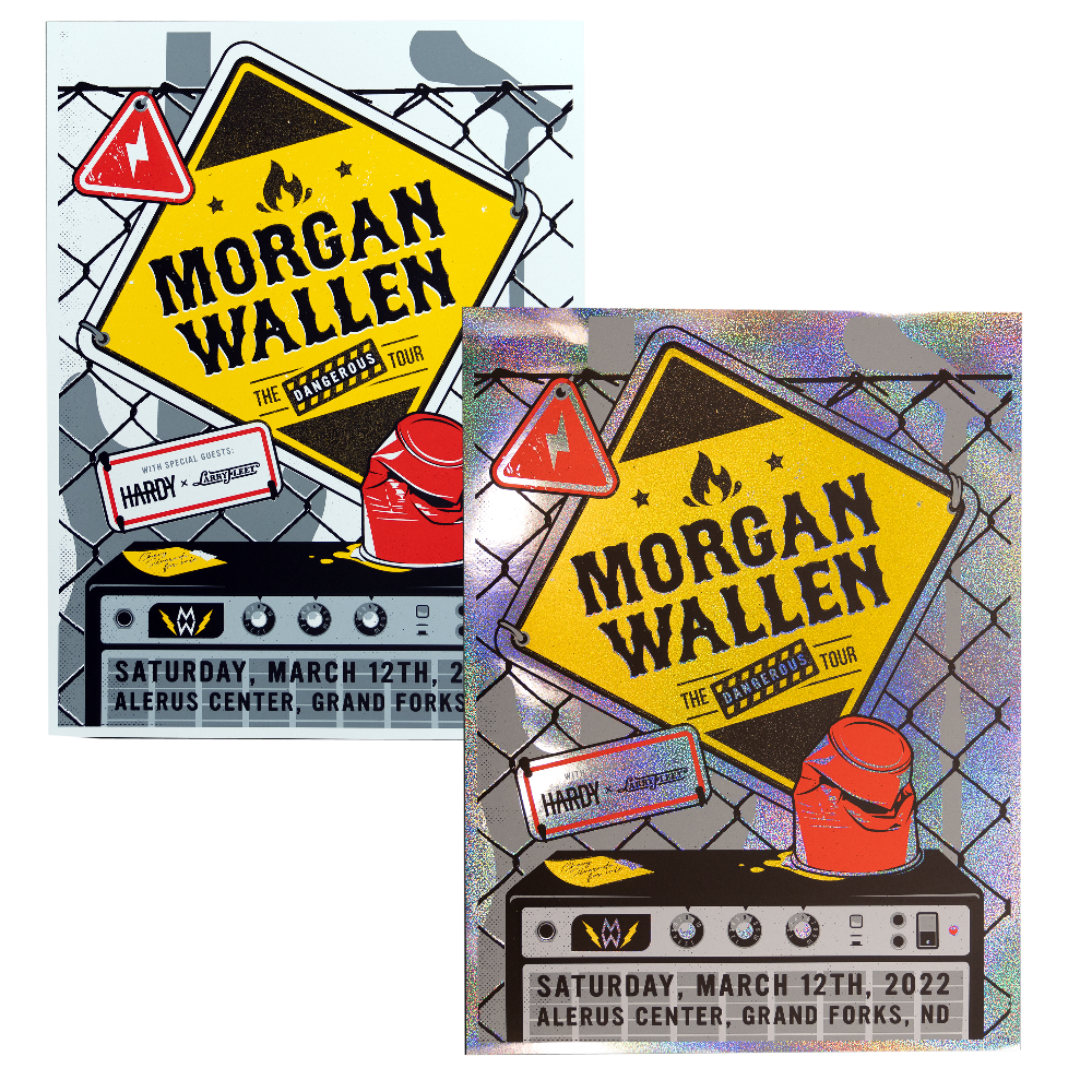 Grand Forks, ND March 12 Poster - Official Morgan Wallen Online Store