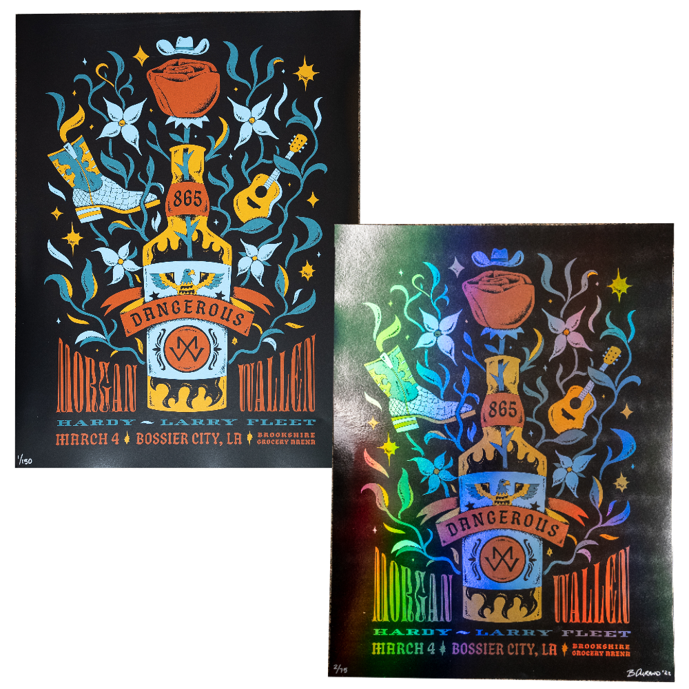 Bossier City LA March 4 Poster Morgan Wallen