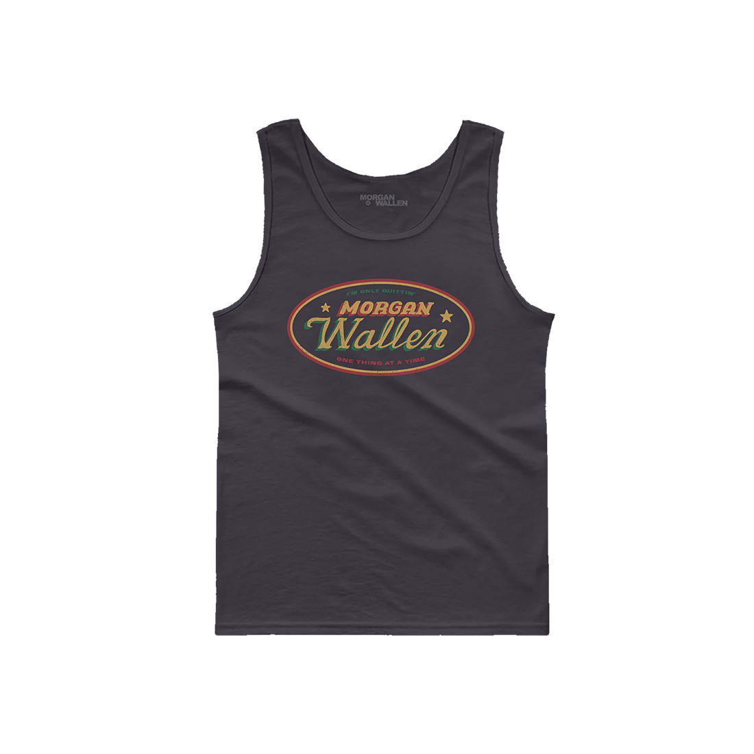 Whole Lotta Outlaw Black Tank Crop Top - Morgan Wallen